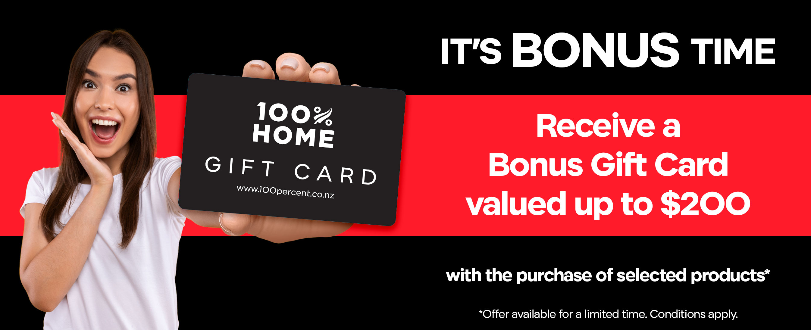 100% It's Bonus Time