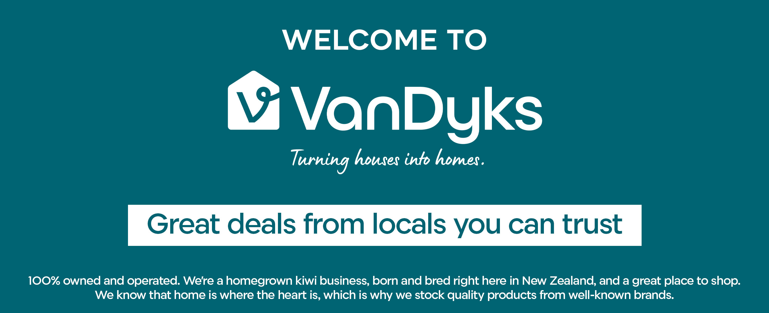 100% Van Dyks Welcome Slider July 2025