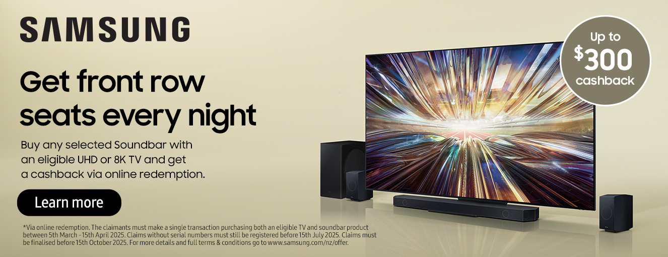 Samsung TV and Soundbar Cashback