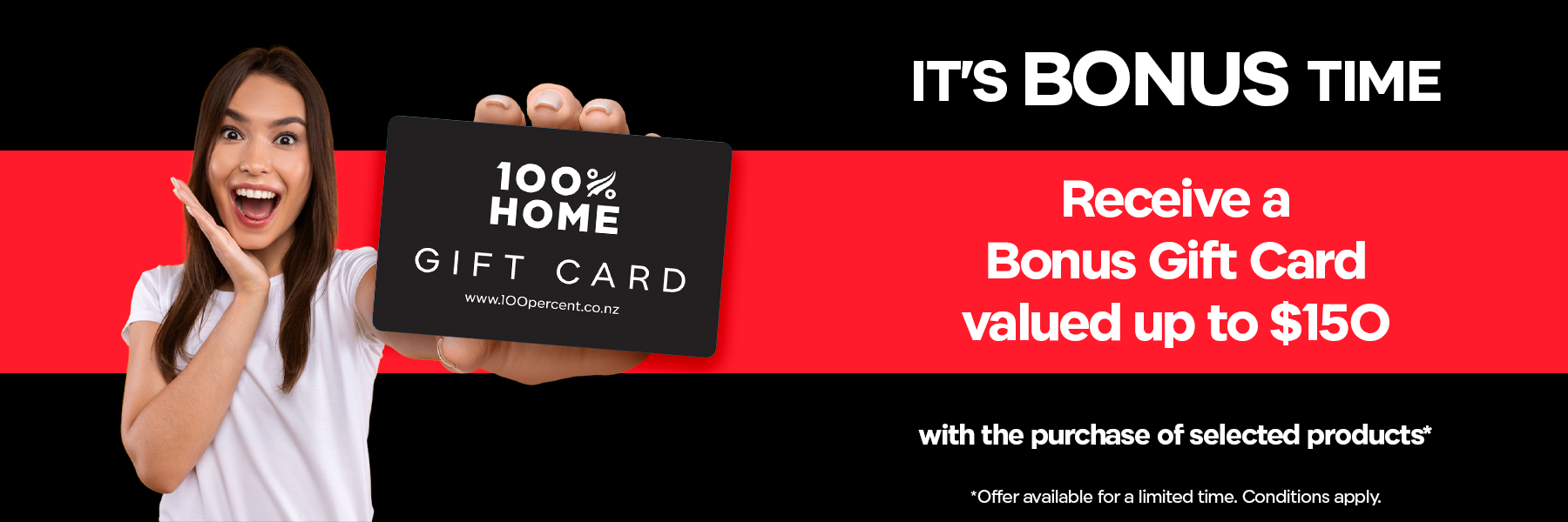100% It's Bonus Time