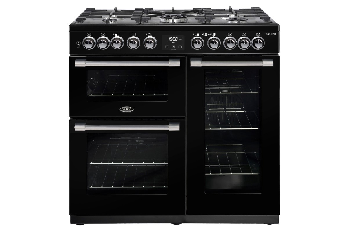 Belling CookCentre Deluxe 90cm Dual Fuel Range Cooker