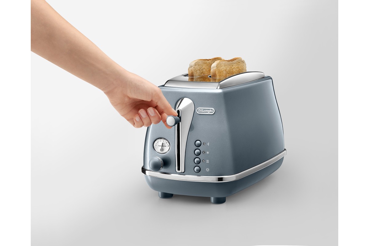 Delonghi Icona Metallics Slice Toaster Toasters 100% Home