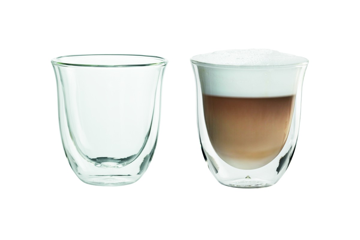 Delonghi Double Wall Cappuccino Glasses Set