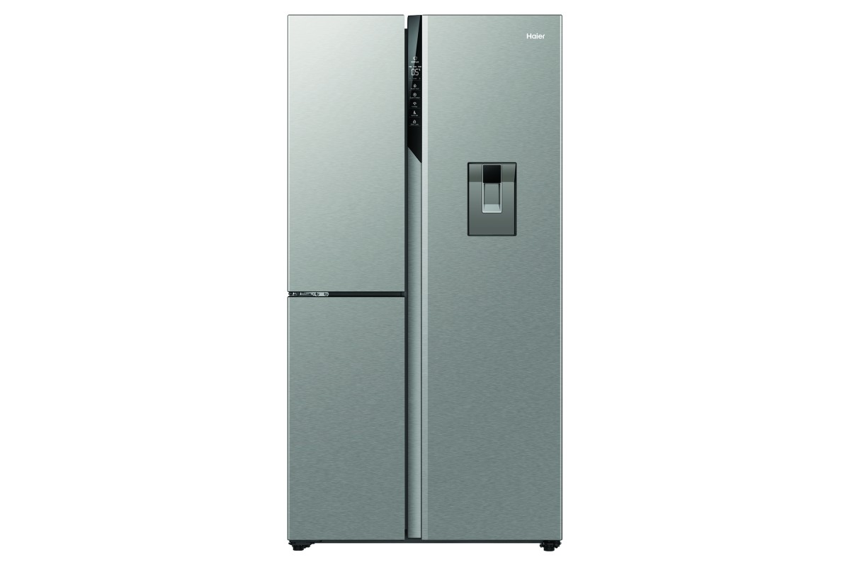 Haier 574L 3 Door Ice & Water Side By Side Refrigerator HRF575XHS 