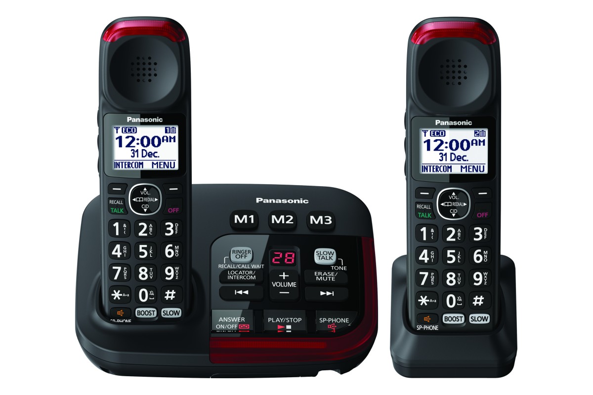 Panasonic Amplified Hearing and Vision Cordless Phone Twin Pack