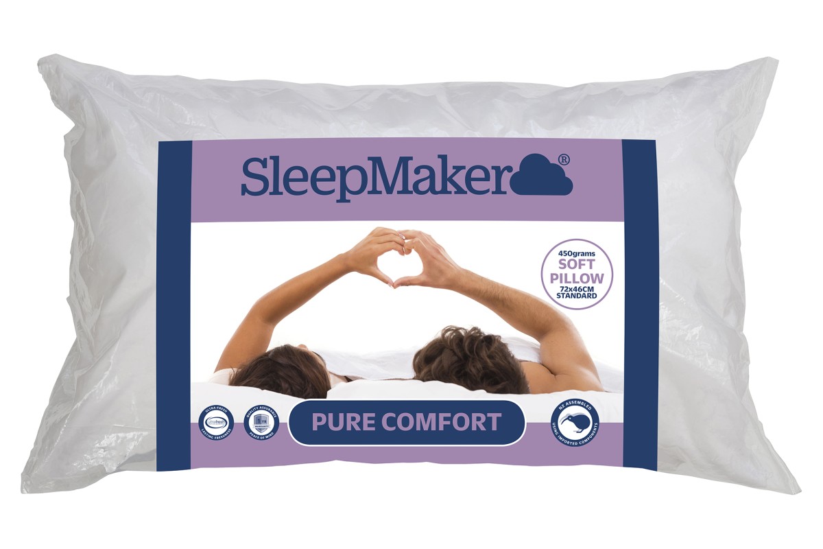 SleepMaker Pure Comfort Pillow Soft Pillows 100 Home New Zealand