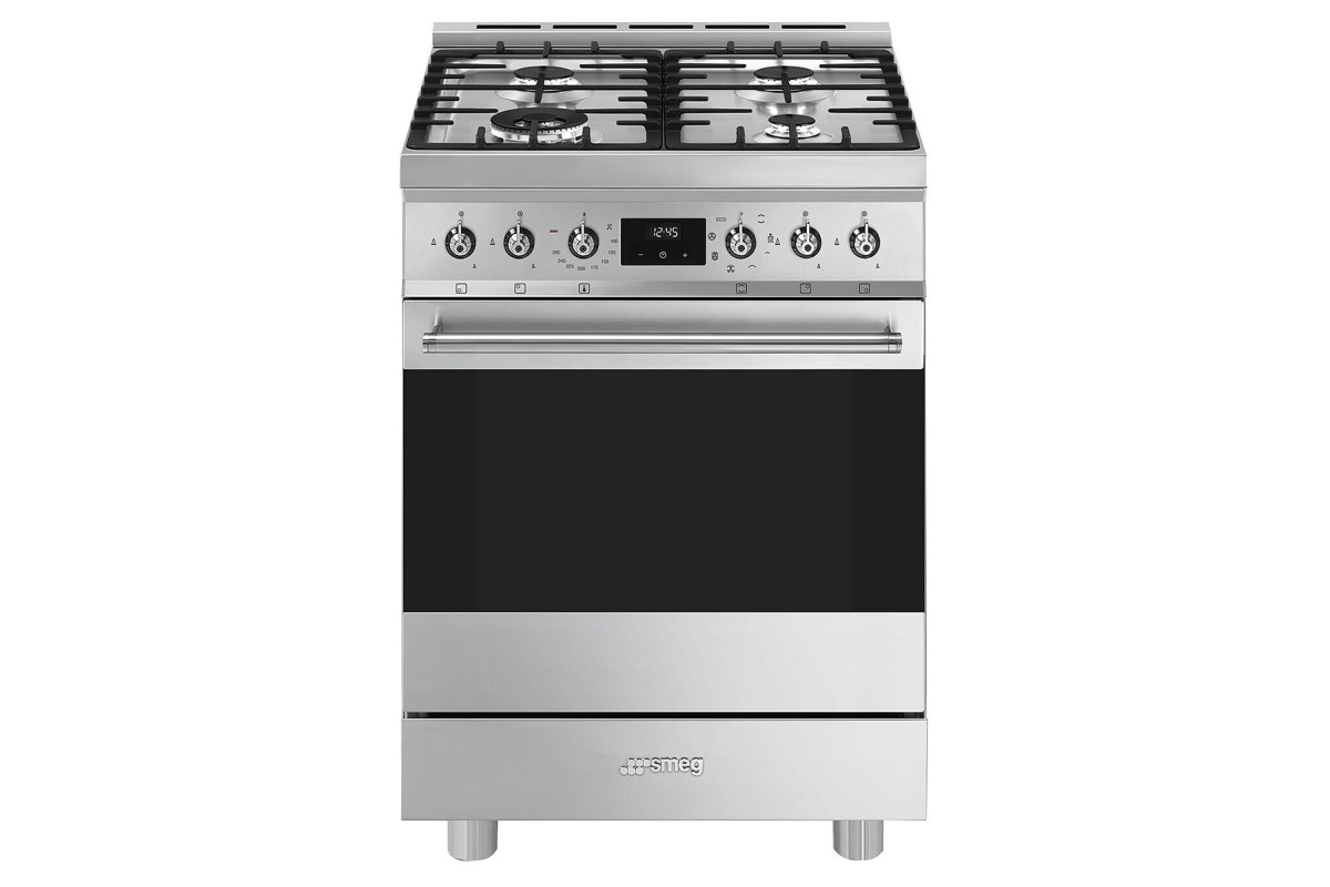 Smeg Dual Fuel Freestanding Oven with Gas Cooktop
