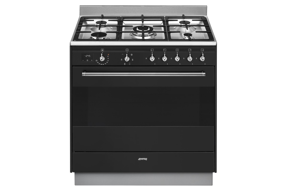 Smeg Dual Fuel Freestanding Oven with Gas Cooktop