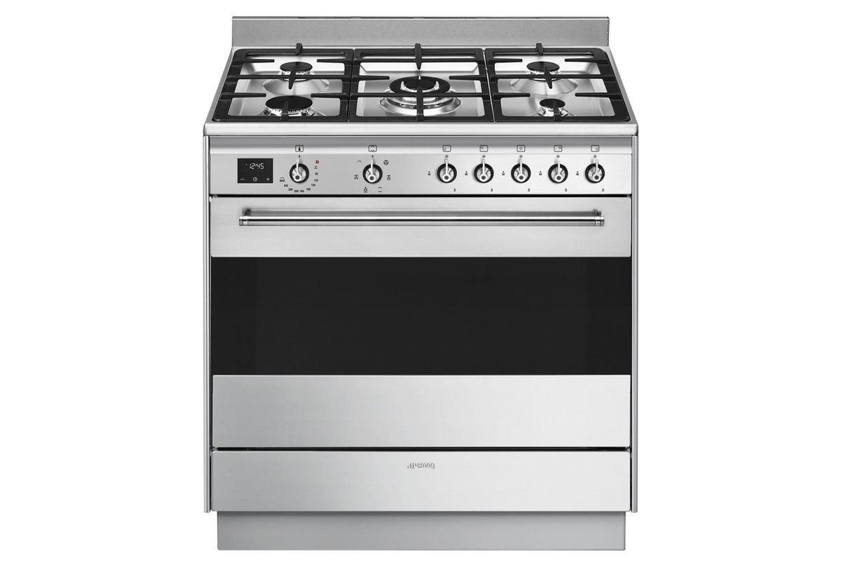 Smeg Dual Fuel Freestanding Oven with Gas Cooktop